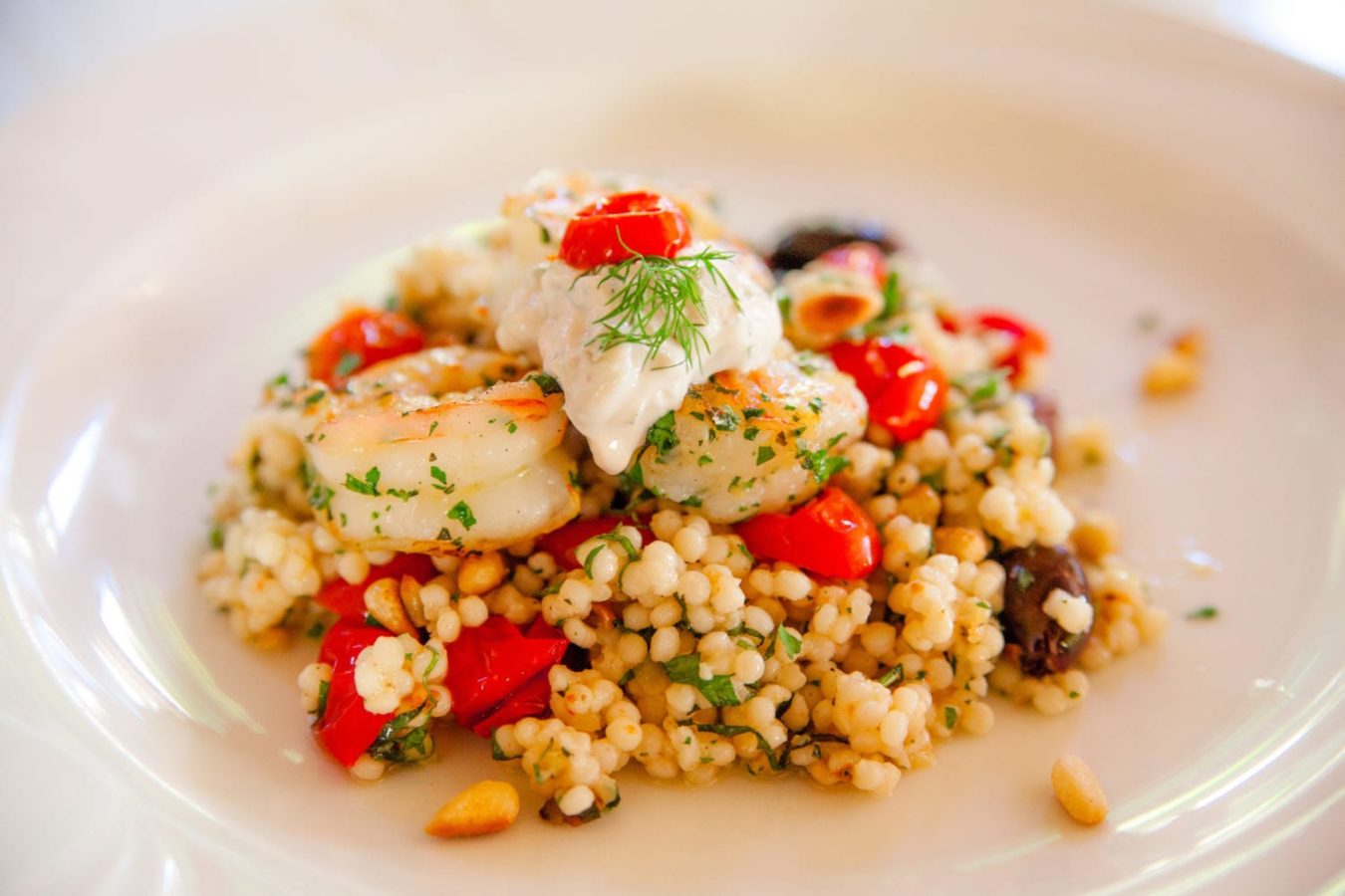 Herbed Shrimp Salad with Israeli Couscous