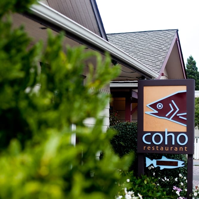 sign for Coho Restaurant