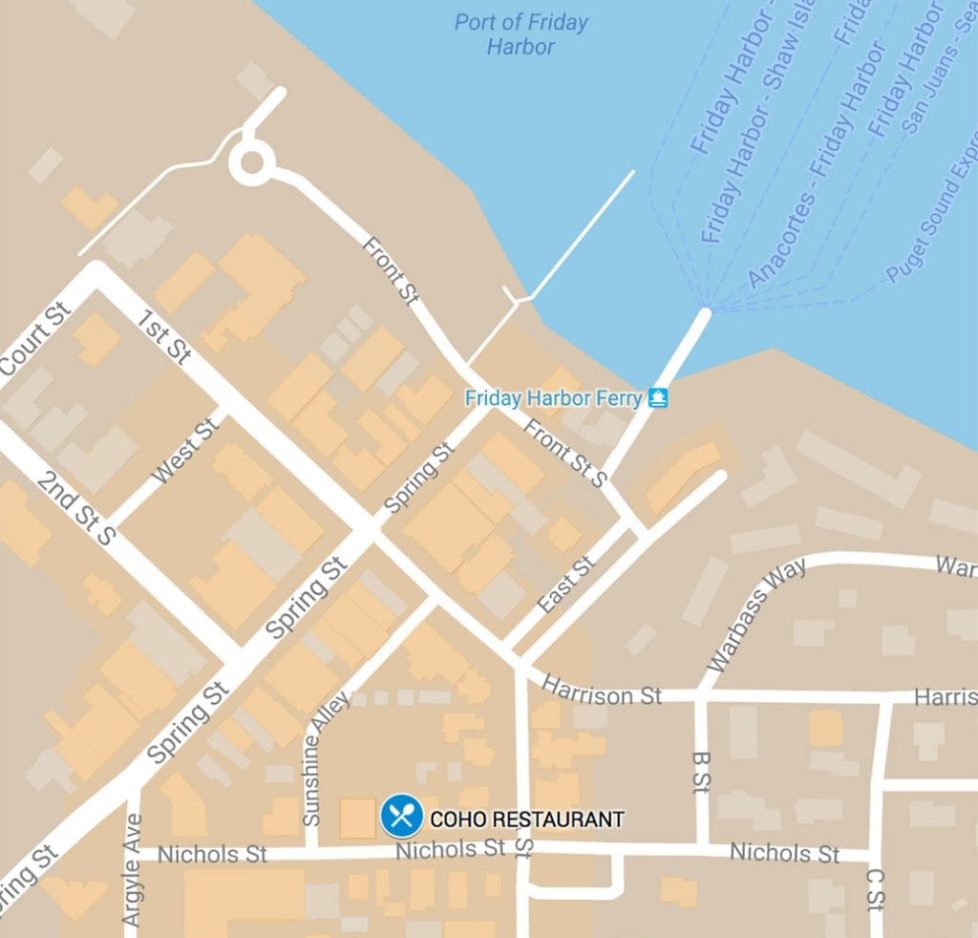 Neighborhood map of Friday Harbor