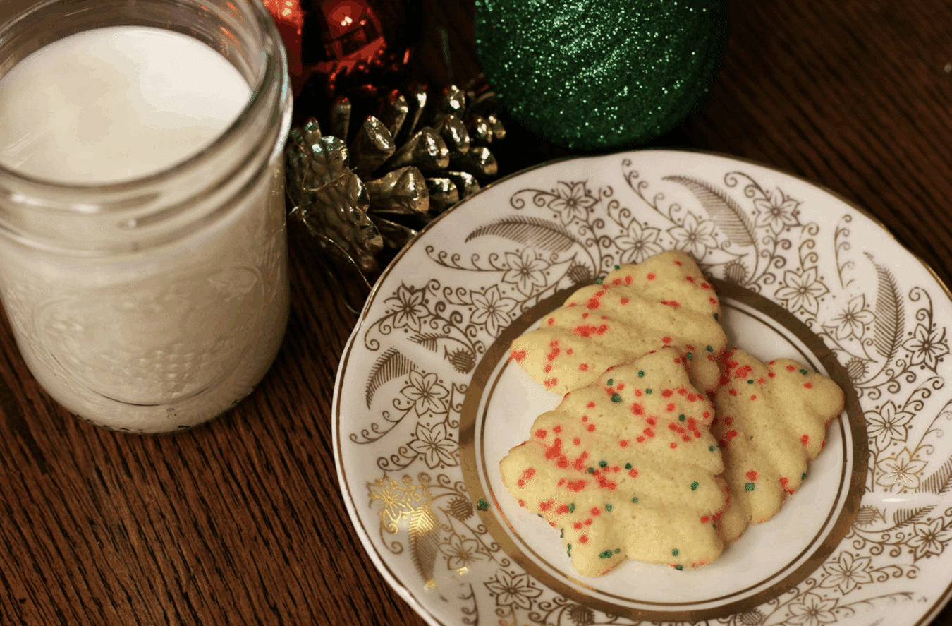holiday cookies on a plate